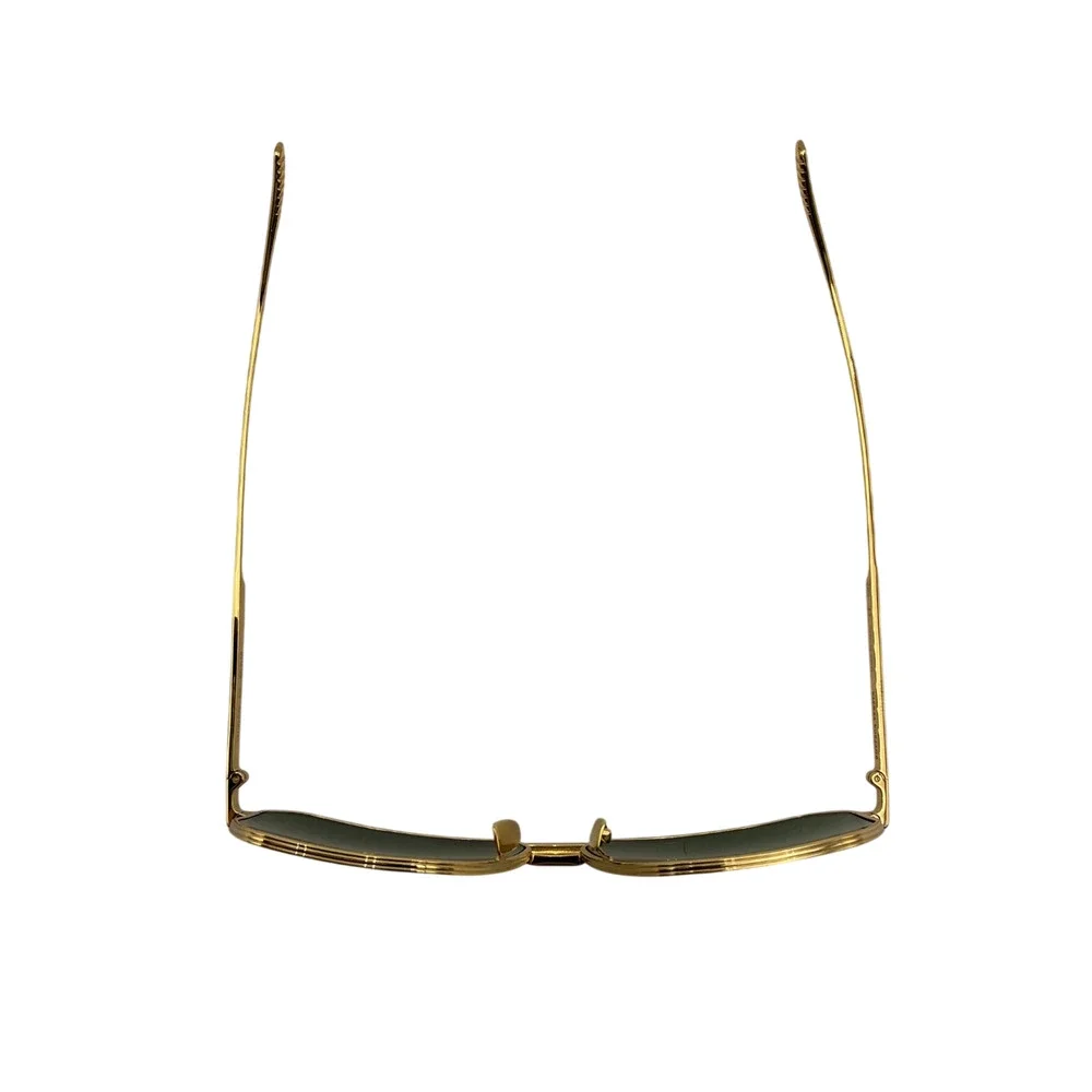 Bottega Veneta Sleek Gold Aviator Sunglasses